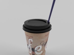 paper coffee cup Modello 3D