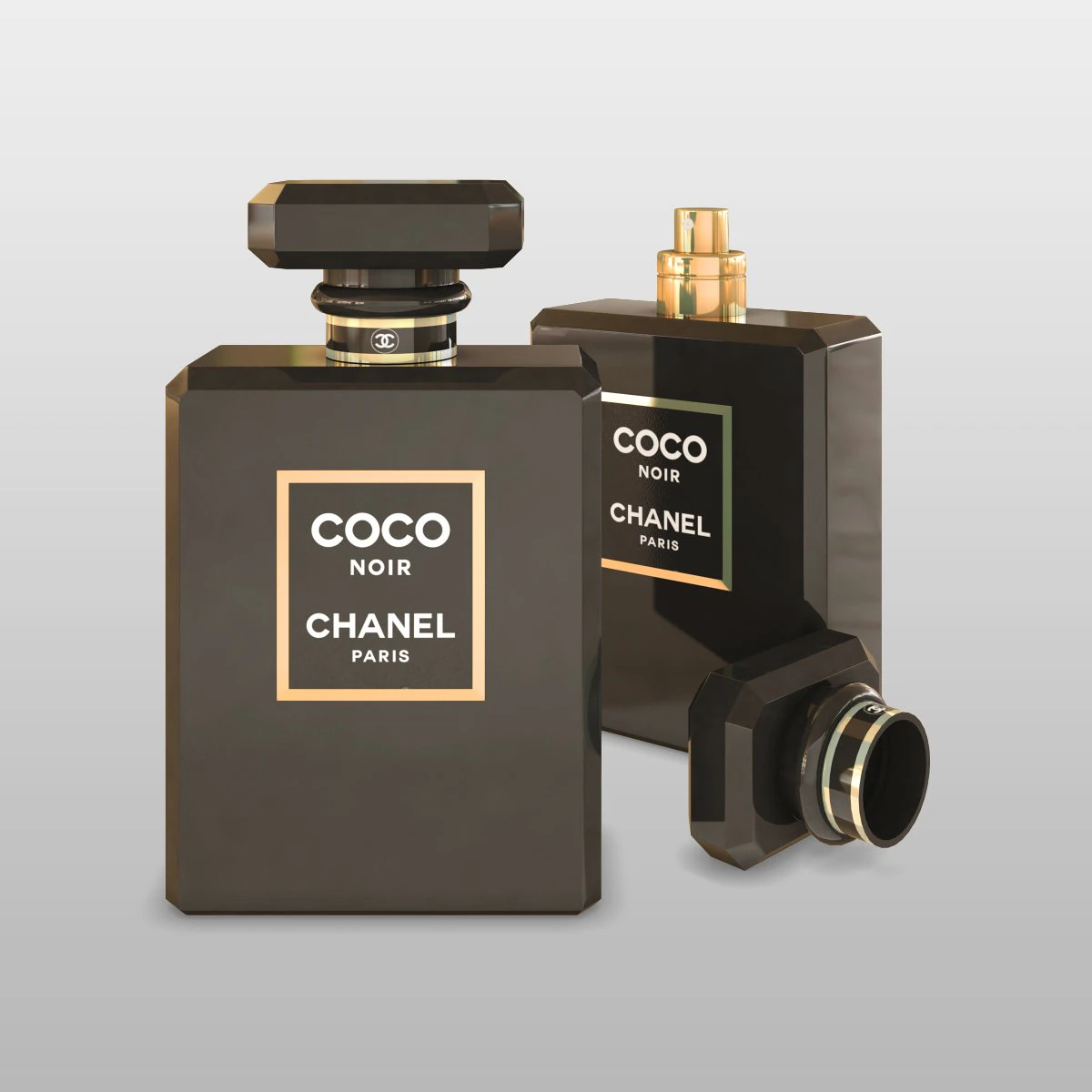 Coco noir eau de parfum 3D Model .c4d .max .obj .3ds .fbx .stl .blend