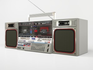sharp gf-800zs boombox 3D Model