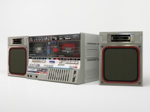 sharp gf-800zs boombox 3D Model