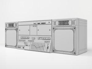 sharp gf-800zs boombox 3D Model
