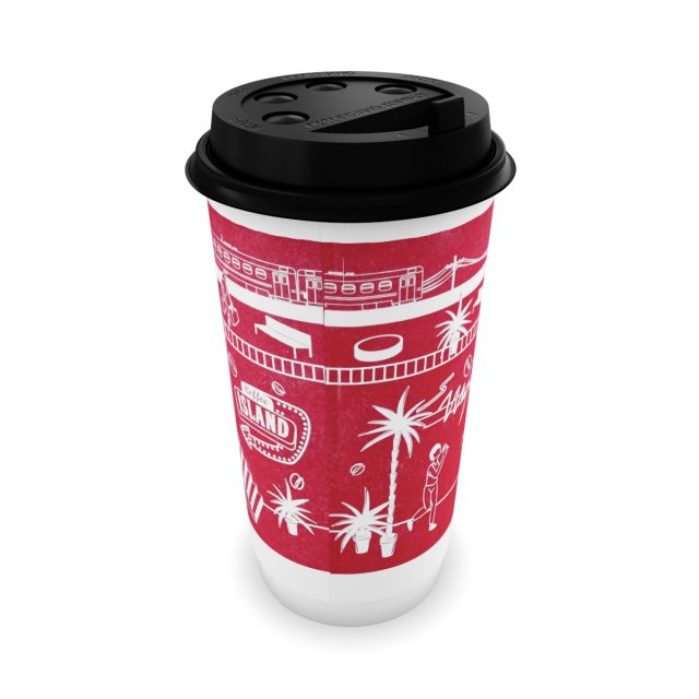 paper cup for hot drinks 3D Model .c4d .max .obj .3ds .fbx .stl .blend 
