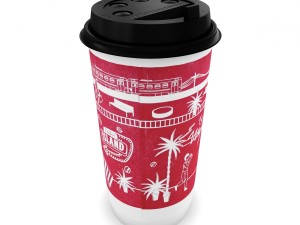 paper cup for hot drinks 3D Model