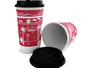 paper cup for hot drinks 3D Model