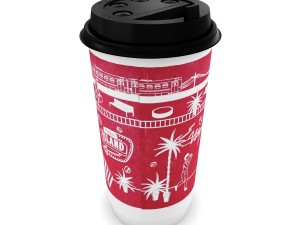 paper cup for hot drinks 3D Model