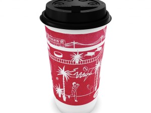 paper cup for hot drinks 3D Model