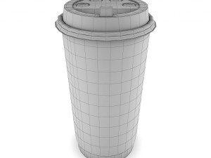 paper cup for hot drinks 3D Model