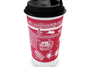 paper cup for hot drinks 3D Model