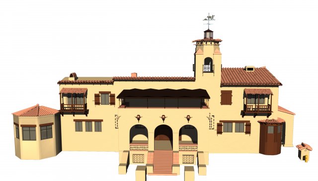 desert house 3Dモデル .c4d .max .obj .3ds .fbx .stl .blend 