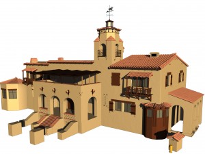 desert house 3Dモデル