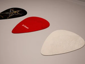 plettro per chitarra Modello 3D