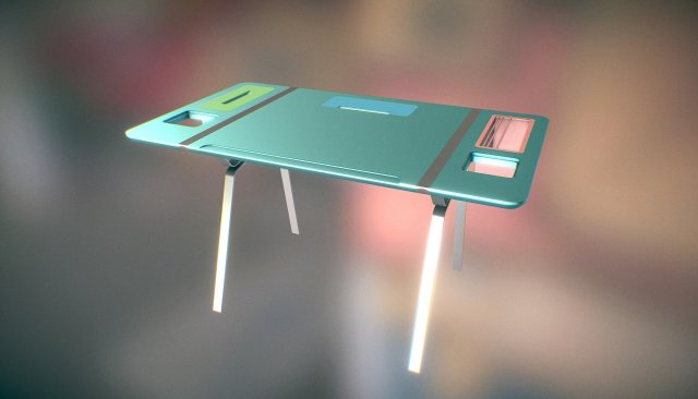 desk with chests Modèle 3D .c4d .max .obj .3ds .fbx .stl .blend 