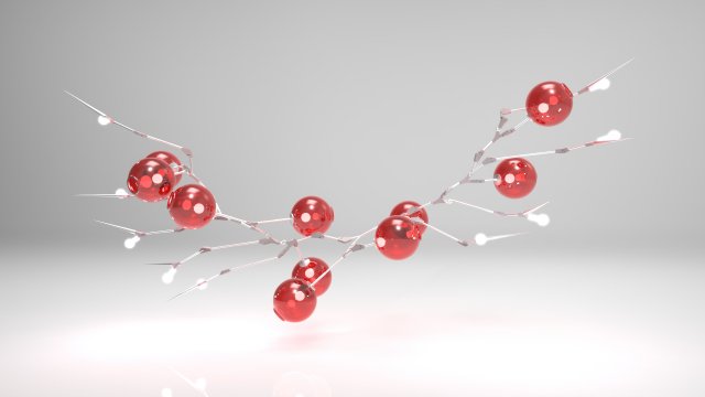 lamp with spikes 3D Model .c4d .max .obj .3ds .fbx .stl .blend 