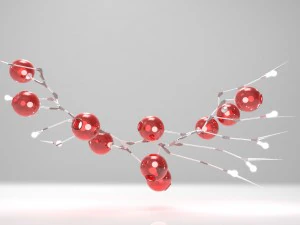 lampada con punte Modello 3D