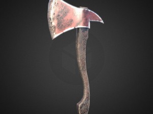 short axe low-poly variant 1 3D 모델