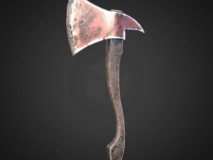 short axe low-poly variant 1 3D Model