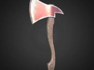 short axe low-poly variant 1 3D Model