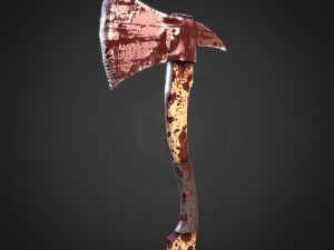 short axe low-poly variant 2 3D Model