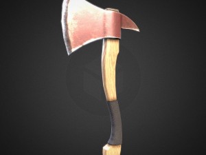 short axe low-poly variant 2 3D Model