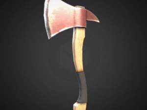 short axe low-poly variant 2 3D Model