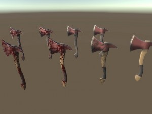short axe low-poly variant 2 3D Model