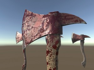 short axe low-poly variant 2 3D Model