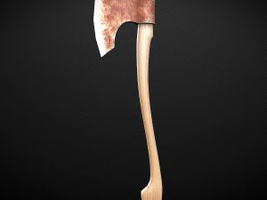 long axe low-poly variant 1 3D Model
