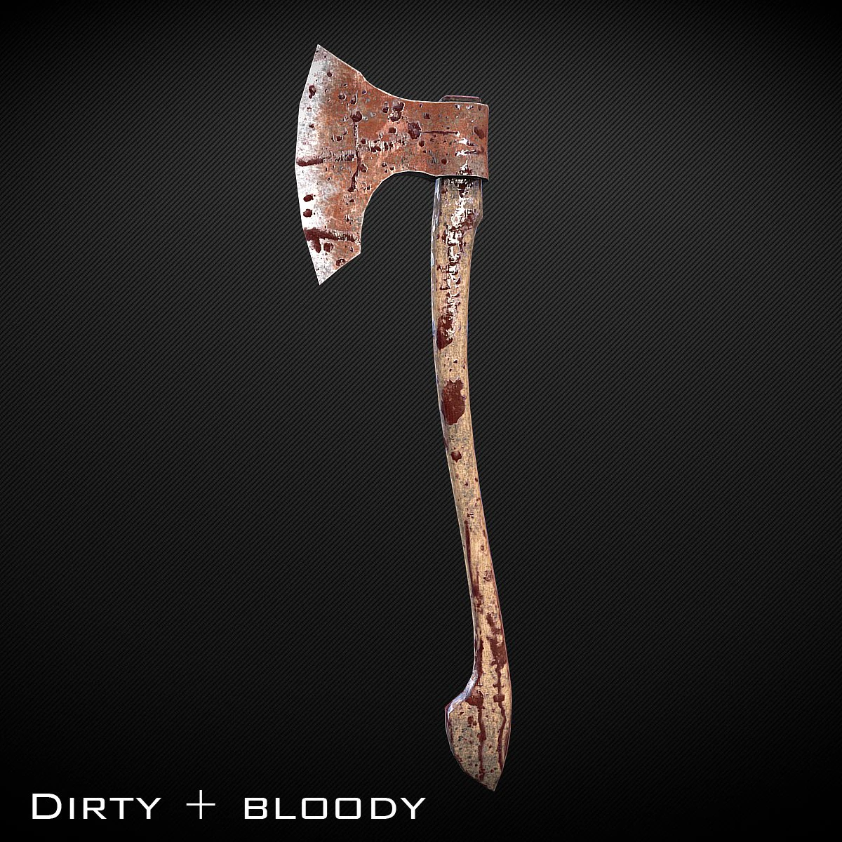 long axe low-poly variant 1 3D Model .c4d .max .obj .3ds .fbx .stl .blend 