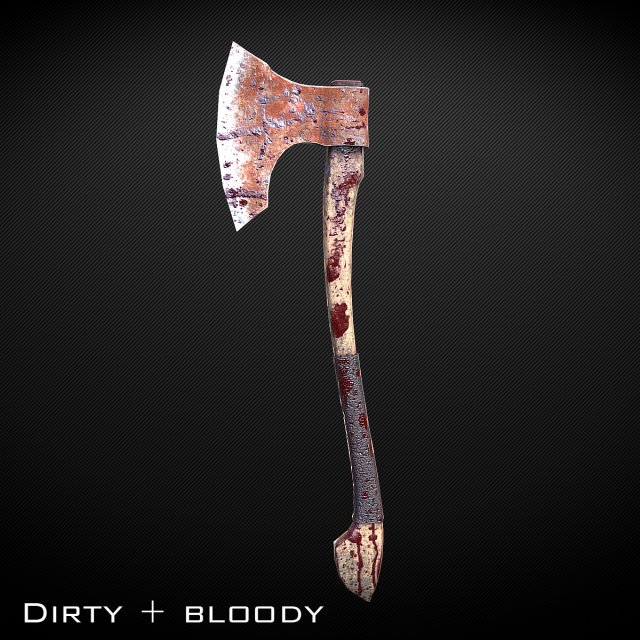 long axe low-poly variant 2 Modelo 3D .c4d .max .obj .3ds .fbx .stl .blend 