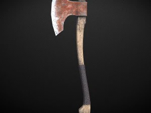 long axe low-poly variant 2 3D Model