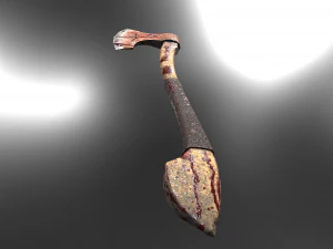 long axe low-poly variant 2 3D Model