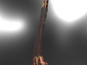 long axe low-poly variant 2 3D Model