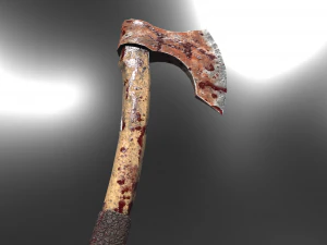 long axe low-poly variant 2 3D Model