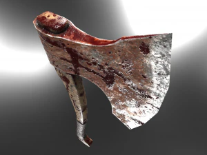 long axe low-poly variant 2 3D Model