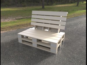 pallet sofa Modelo 3D