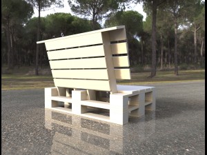 pallet sofa 3D Model