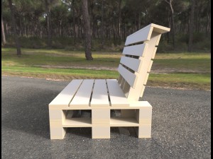 pallet sofa 3D Model