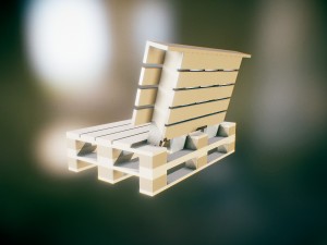 pallet sofa 3D Model
