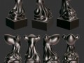 Octopus statuette 3D-Modell