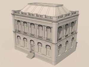 house in neo-renaissance style Modèle 3D