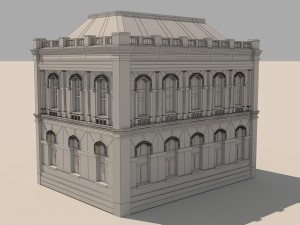 house in neo-renaissance style Modèle 3D