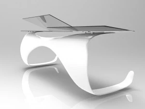 기업 책상 3D 모델