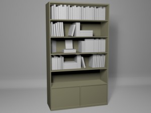 bookshelf 3D 模型