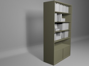 bookshelf Model 3D