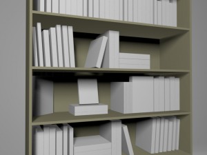 bookshelf Model 3D