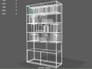bookshelf Model 3D