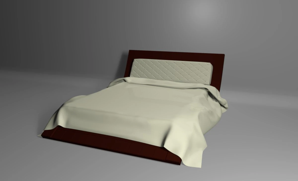 deluxe bed 3D Model .c4d .max .obj .3ds .fbx .stl .blend 