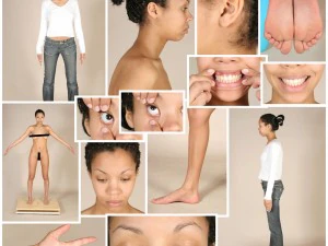 Emma 231 fotos para referencia f&iacute;sica. Texturas CG