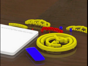real madrid shield to print and assemble 3D Print Model