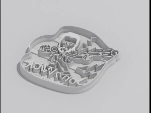 cookie cutter john wick 3D Print Model